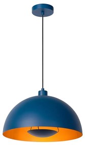Φωτιστικό Κρεμαστό Lucide 45496-01-35 SIEMON Μπλε (Blue)|Χρυσό Χρώμα (Gold Coloured)