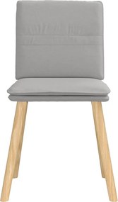 vidaXL Καρέκλες τραπεζαρίας 4 τεμ Cloud Grey Fabric