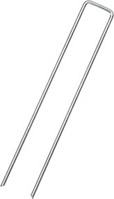 vidaXL Στηρίγματα Εδάφους Σχήμα U 25 τεμ. 20x4 εκ. Γαλβαν. Ατσάλι