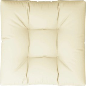 vidaXL Μαξιλάρι Παλέτας Κρεμ 70 x 70 x 12 εκ. Υφασμάτινο