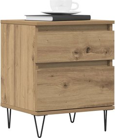vidaXL Κομοδίνο τεχνίτης Δρυς 40x35x50 εκ. από Επεξεργασμένο Ξύλο