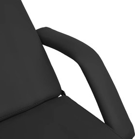 vidaXL Κρεβάτι - Πολυθρόνα Αισθητικής Μαύρο 180 x 62 x (87-112) εκ.