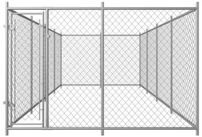vidaXL Κλουβί Σκύλου Εξωτερικού Χώρου 7,6 x 3,8 x 1,9 μ.