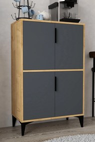 Ντουλάπι Sapphire Δρυς / Ανθρακί AFLOL 72x36.5x12