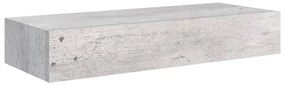 vidaXL Ράφια Τοίχου Συρτάρια 2 τεμ. Γκρι Σκυρ. 60x23,5x10 εκ από MDF