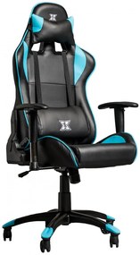 Serioux X-GC01-2D-B Torin Καρέκλα Gaming Δερματίνης με Ρυθμιζόμενα Μπράτσα Μαύρο/Μπλε