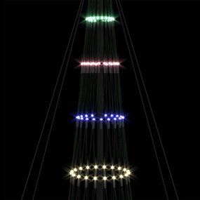 vidaXL LED Χριστουγεννιάτικο Δέντρο με βάση Πολύχρωμο 399 εκ. Μέταλλο