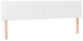 Κεφαλάρι Κρεβατιού LED Λευκό 180x5x78/88 εκ. Συνθετ. Δέρμα 3121435