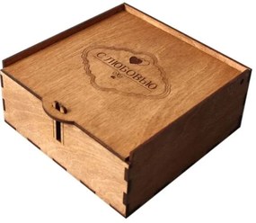 Intra απο ξύλο plywood 3mm-4mm πάχος – Ξύλινο κουτί με αρθρωτό καπάκι και λίμα κλειδαριάς 35x40 cm INTRAVECTRY-MY558305