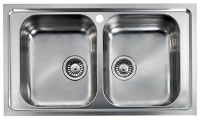 Sanitec Stainless Steel Sinks 11494 Ανοξείδωτος Νεροχύτης 80cm