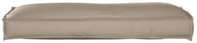 vidaXL Μαξιλάρι παλέτας για πλάτη Taupe 120 x 40 x 12 cm Ύφασμα Oxford