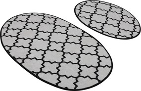 Bathmat Set (2 Pieces) Kupa - White Multicolor