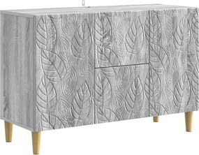 vidaXL Πλαϊνό γραφείο Γκρι Sonoma 89 x 34,5 x 60 εκ.