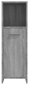 vidaXL Ντουλάπι Μπάνιου Γκρι Sonoma 30x30x95 εκ. Επεξεργασμένο Ξύλο