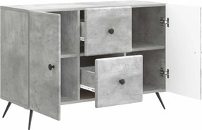 vidaXL Πλαϊνό γραφείο Γκρι Σκυροδέματος 89 x 34,5 x 60 εκ.