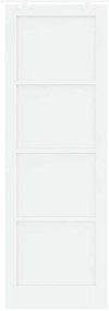 vidaXL Συρόμενη Πόρτα Χειροκίνητος Λευκό 78 x 232 cm