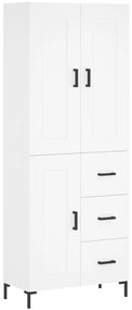 vidaXL Ντουλάπι Λευκό 69,5x34x180 εκ. από Επεξεργασμένο Ξύλο