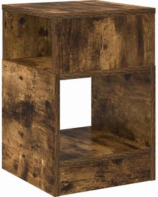 vidaXL End Table Καπνιστό Δρύς 30,5 x 30 x 45 εκ Επεξεργασμένο ξύλο