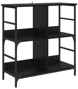 vidaXL Ράφι Βιβλίων Μαύρη δρυς 78.5 x 33 x 82 εκ Επεξεργασμένο ξύλο