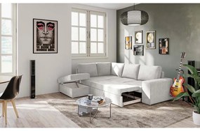 EDDI ΚΑΝΑΠΕΣ ΚΡΕΒΑΤΙ ΓΩΝΙΑ ΑΡΙΣΤΕΡΗ CREAM 248x213x90 - 70-0405