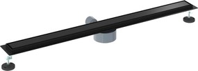 vidaXL Σιφόνι ντους 2-σε-1 με 360° σιφόνι Μαύρο 100 cm