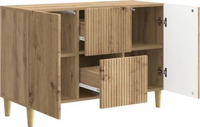 vidaXL Πλαϊνό γραφείο Artisan Δρυς 89 x 34,5 x 60 εκ.