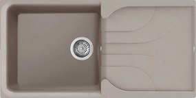 Elleci Ego 480 - Νεροχύτης Κουζίνας Γρανίτη 100x50 - Tortora