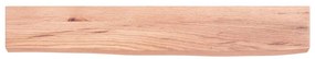 vidaXL Ράφι Τοίχου Ανοιχτό Καφέ 60x10x4 εκ. Επεξεργ. Μασίφ Ξύλο Δρυός