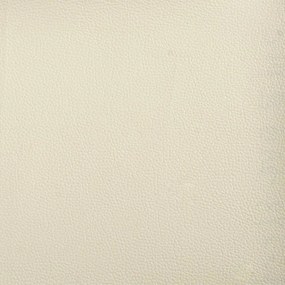 vidaXL Πολυθρόνα Κρεμ 60 εκ. Συνθετικό δέρμα με Υποπόδιο