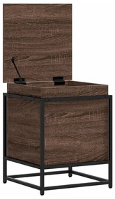 Κουτί Αποθήκευσης με Καφέ Δρυς 40x40x51,5 εκ. Επεξ. Ξύλο - Καφέ