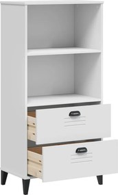 vidaXL Βιβλιοθήκη VIKEN Λευκή 60x35x123 εκ. από Επεξεργασμένο Ξύλο
