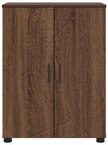 vidaXL Ντουλάπι Μπάνιου Καφέ δρυς 60 x 35 x 80 εκ Επεξεργασμένο ξύλο