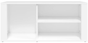 vidaXL Παπουτσοθήκη Λευκή 100 x 35 x 45 εκ. από Επεξεργασμένο Ξύλο