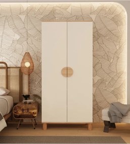 Ντουλάπα μποέμ με πόδια και 2 πόρτες 80x47x47 cm