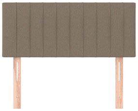 vidaXL Κεφαλάρι Κρεβατιού Taupe 100x5x78/88 εκ. Υφασμάτινο