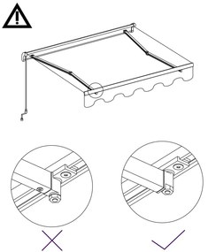 vidaXL Τέντα Συρόμενη Χειροκίνητη Ανθρακί 450 x 300 εκ.