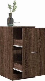 vidaXL Συρταριέρα Γενικής Χρήσης Καφέ Δρυς 40x41x77,5 εκ. Επεξ. Ξύλο