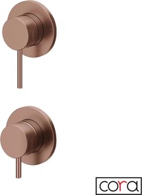 Cora Cosmo 6151 Rose Gold Brushed PVD - Μικτης εντοιχισμου 2 ή 3 εξοδων