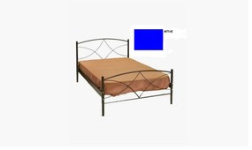 Κρεβάτι Άνδρος για στρώμα 90χ190 μονό μεταλλικό