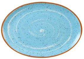 Πιατέλα Πορσελάνης Οβάλ Aegean Blue 31εκ. Ν. 4267 - DOT