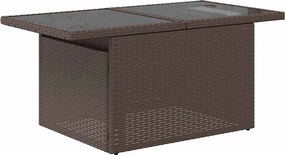 vidaXL Σαλόνι Κήπου Σετ 9 τεμ. Καφέ από Συνθ. Ρατάν με Μαξιλάρια