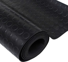 vidaXL Μάτ δαπέδου Μαύρο 1,5 x 2 m Λάστιχο