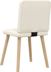 vidaXL Καρέκλες Τραπεζαρίας 4 Τεμ. Λινές