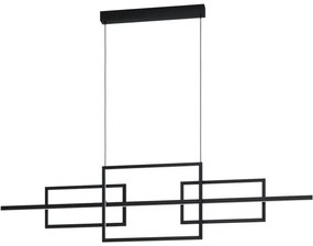 Κρεμαστό Φωτιστικό Οροφής LED 35W Μαύρο Dimmable 150cm Puebla 39798 Eglo-39798-Μαύρο 39798