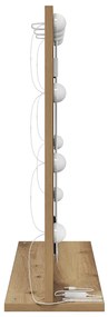 vidaXL Καθρέφτης τουαλέτας με καθρέφτη Artisan Oak 60 x 55 x 18 εκ.