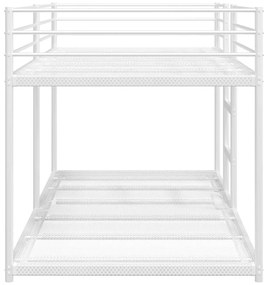 Κουκέτα χωρίς στρώμα Λευκό 100x190 cm Ατσάλι - Λευκό