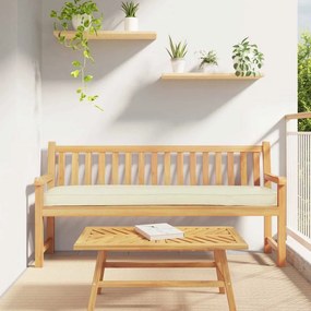 vidaXL Μαξιλάρια Πάγκου 2 Τεμαχίων Κρεμ 200x40x8 εκ σε ύφασμα Oxford