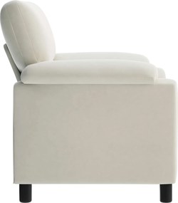 vidaXL Καναπές Κρεμ 94 x 85 x 93 εκ Βελούδο