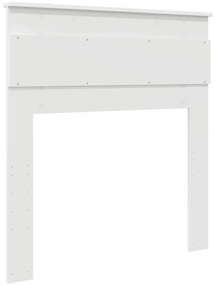 vidaXL Κεφαλάρι με κεφαλάρι Λευκό 90 cm Επεξεργασμένο ξύλο