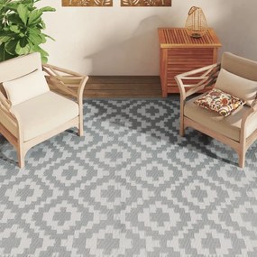 vidaXL Χαλί εξωτερικού χώρου ARAKIL γκρι 190x290 cm PP